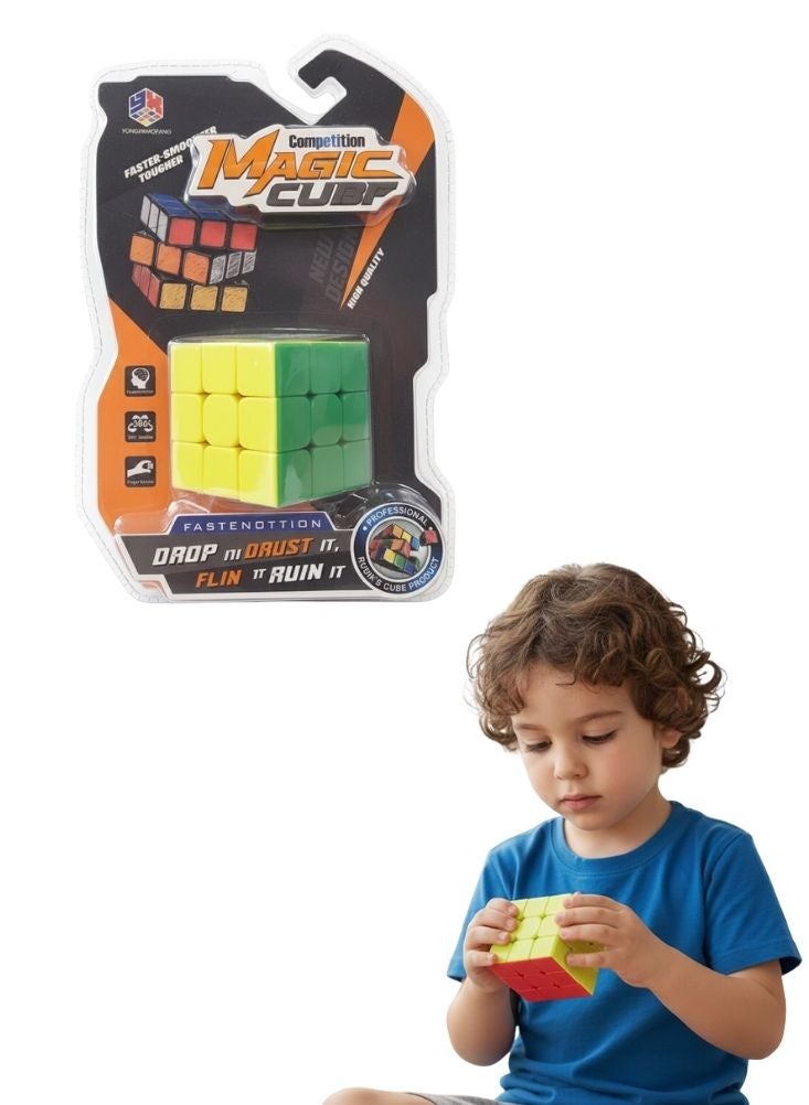 Magic Cube Competition Magic Cube Puzzle Toy – Smooth Speed Cube for Kids & Beginners - Image 1